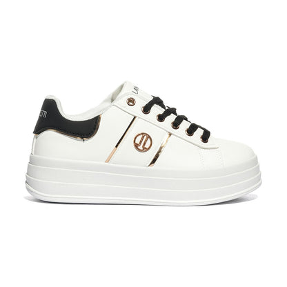 LANCETTI LNC-452 WHITE ROSE GOLD Sneakers Donna 
