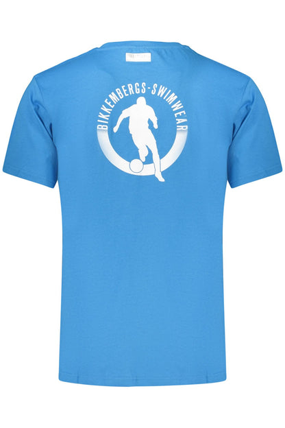 BIKKEMBERGS BKK2MTS01_AZBLUE Celeste T-Shirt Uomo 