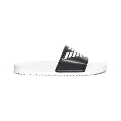 ARMANI XVPS04 BLACK WHITE BLACK Ciabatte Uomo 