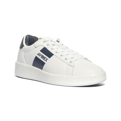 AVIREX CIAK001 WHITE BLU Sneakers Uomo 