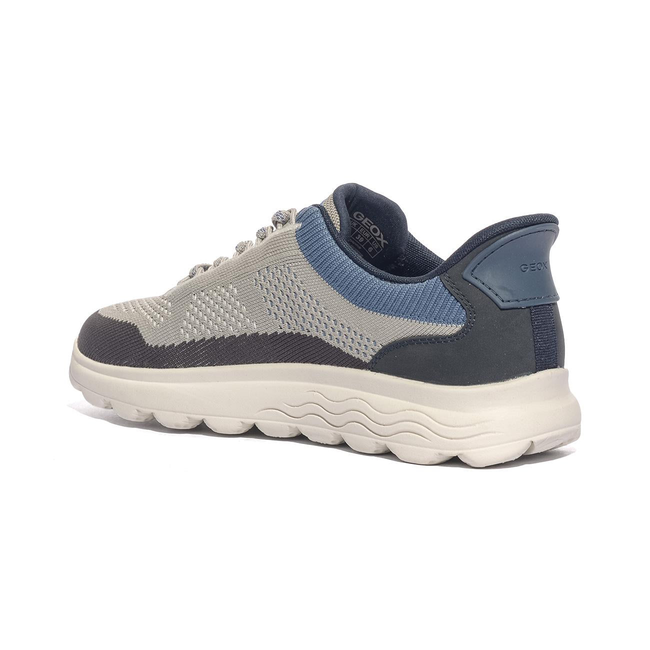 GEOX U65MPE 06KEK LT GREY NAVY  C1297 Sneakers Uomo 