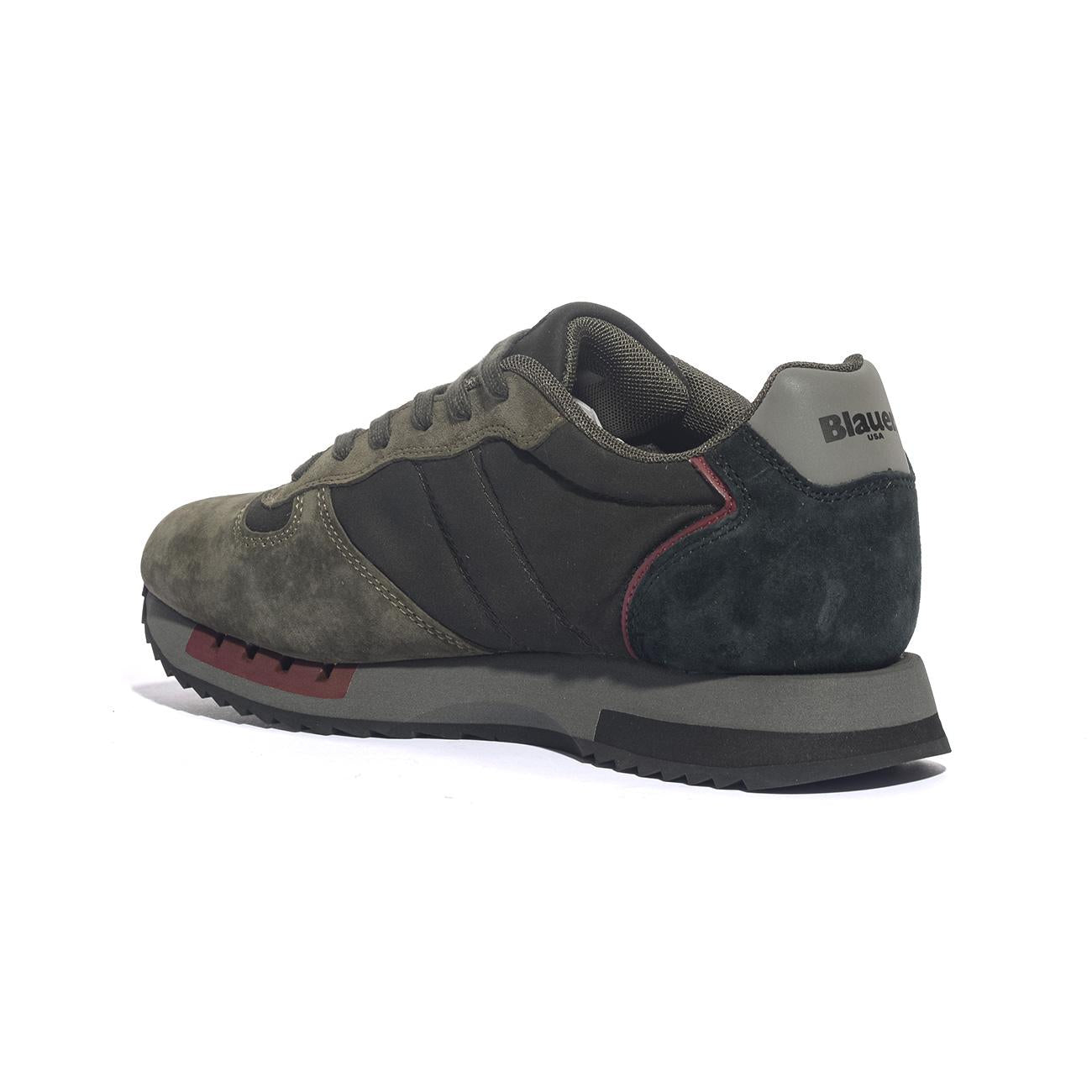 Sneakers Blauer F5quuens01 Nere Verdi F5QUUENS01BLACK MILITARY BLAUER