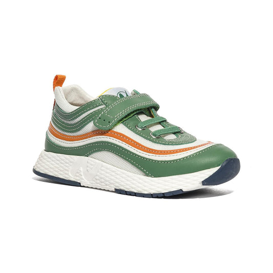 NATURINO 0012019017.01.1F28 GREEN.WHITE.ORANGE Sneakers Bambino 