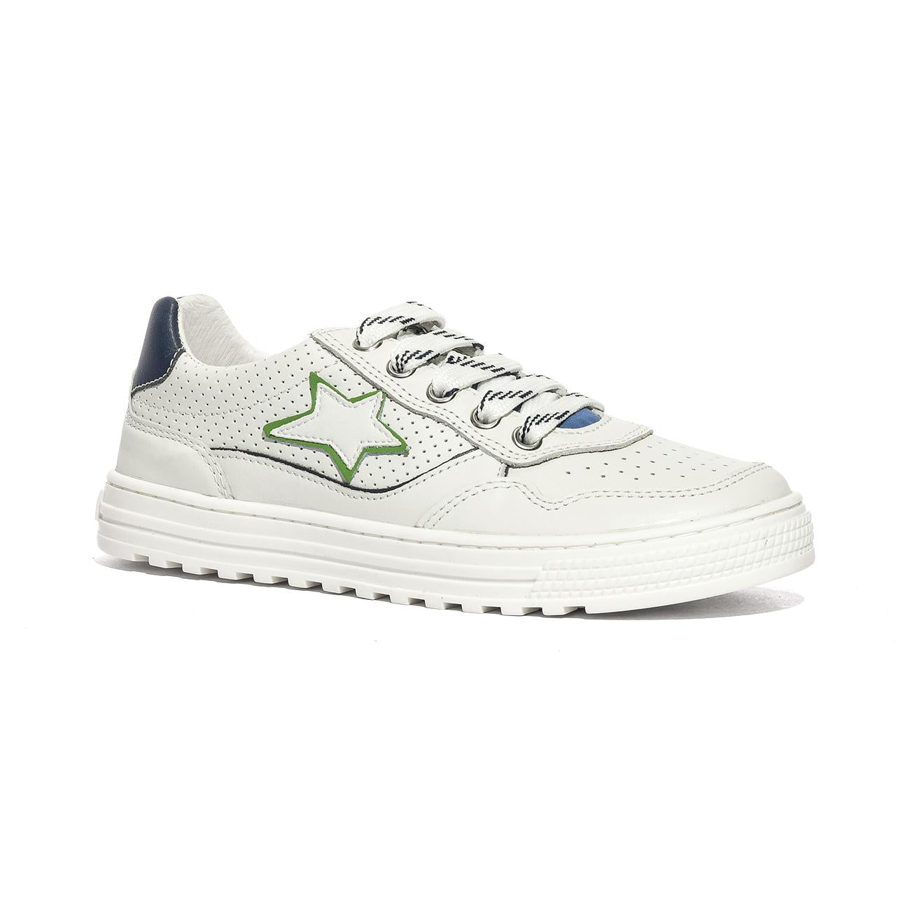 NATURINO 0012019066.04.1N09 WHITE.NAVY.GREEN Sneakers Bambino 