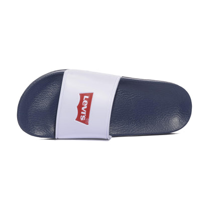 LEVI'S VPOL0221S WHITE NAVY Ciabatte Bambino 