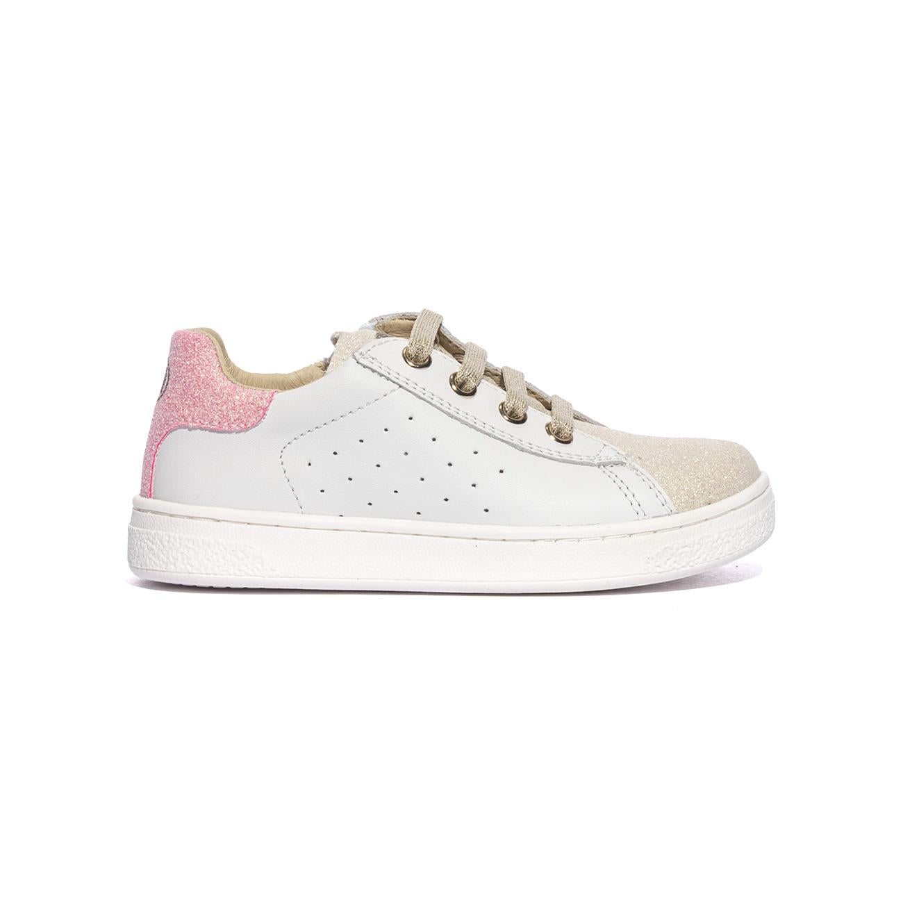 NATURINO 0012017508.07.1N71 WHITE PLATINUM CANDY Sneakers Bambina 