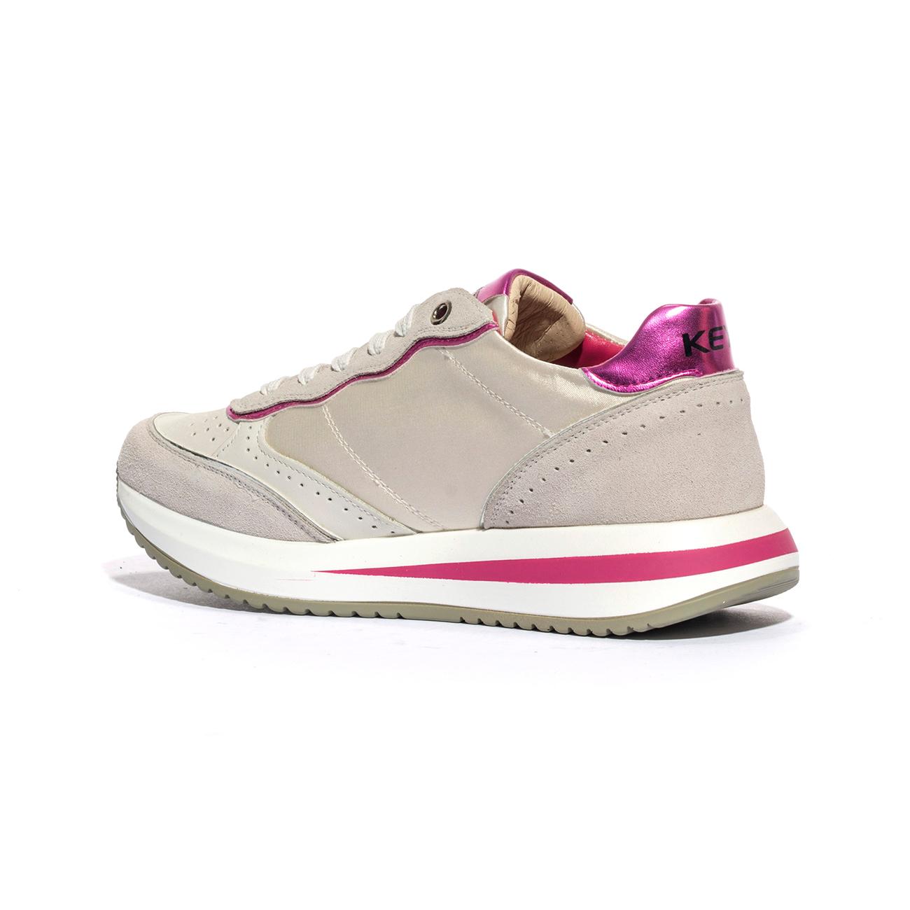 KEYS K9232 P.WHITE FUXIA Sneakers Donna 