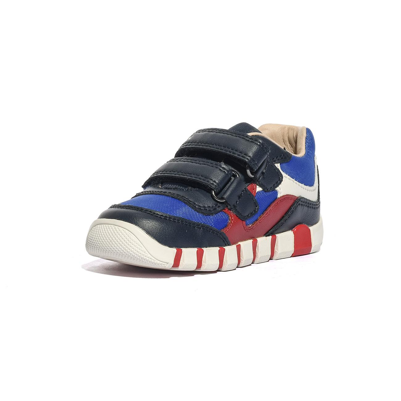 GEOX B5655A 054FU NAVY RED  C0735 Sneakers Bambino 