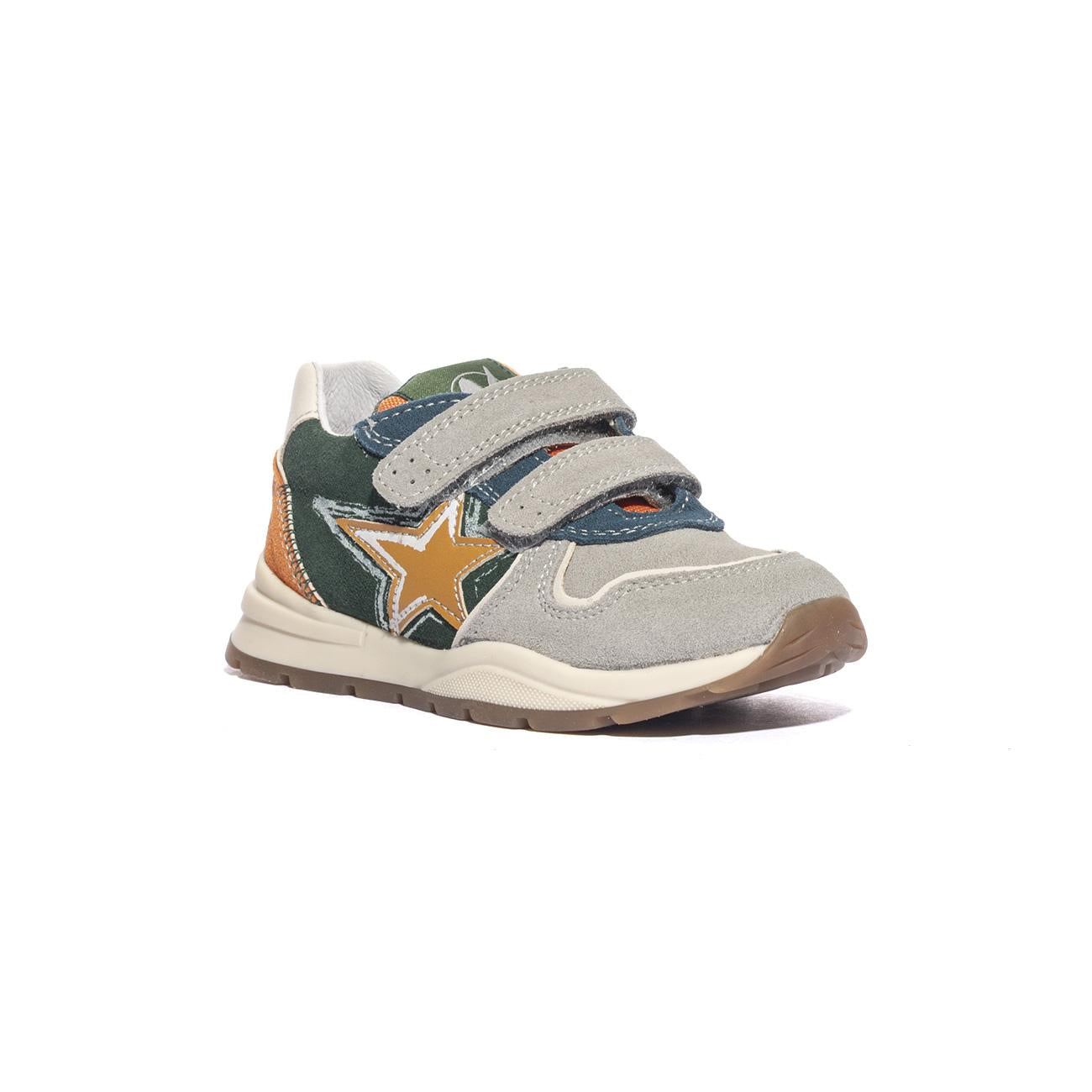 NATURINO 0012018599.01.1D88 TAUPE GREEN ORANGE Sneakers Bambino 