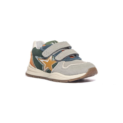 NATURINO 0012018599.01.1D88 TAUPE GREEN ORANGE Sneakers Bambino 