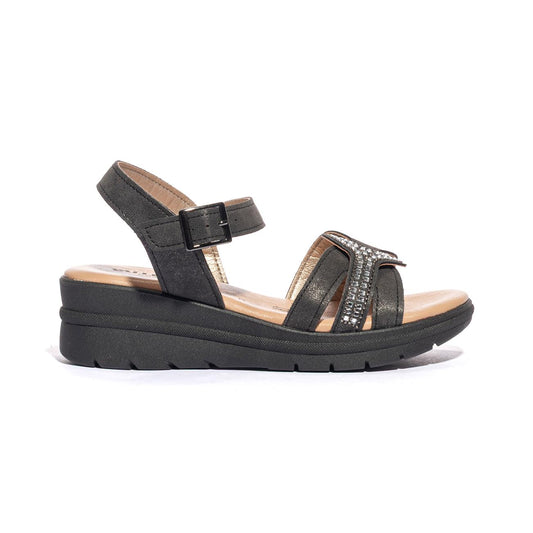 VALLEVERDE 55561 NERO Sandali Donna 