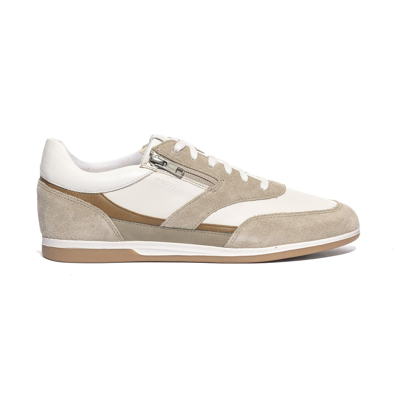 GEOX U654GA 2285 SAND WHITE    C0122 Sneakers Uomo 