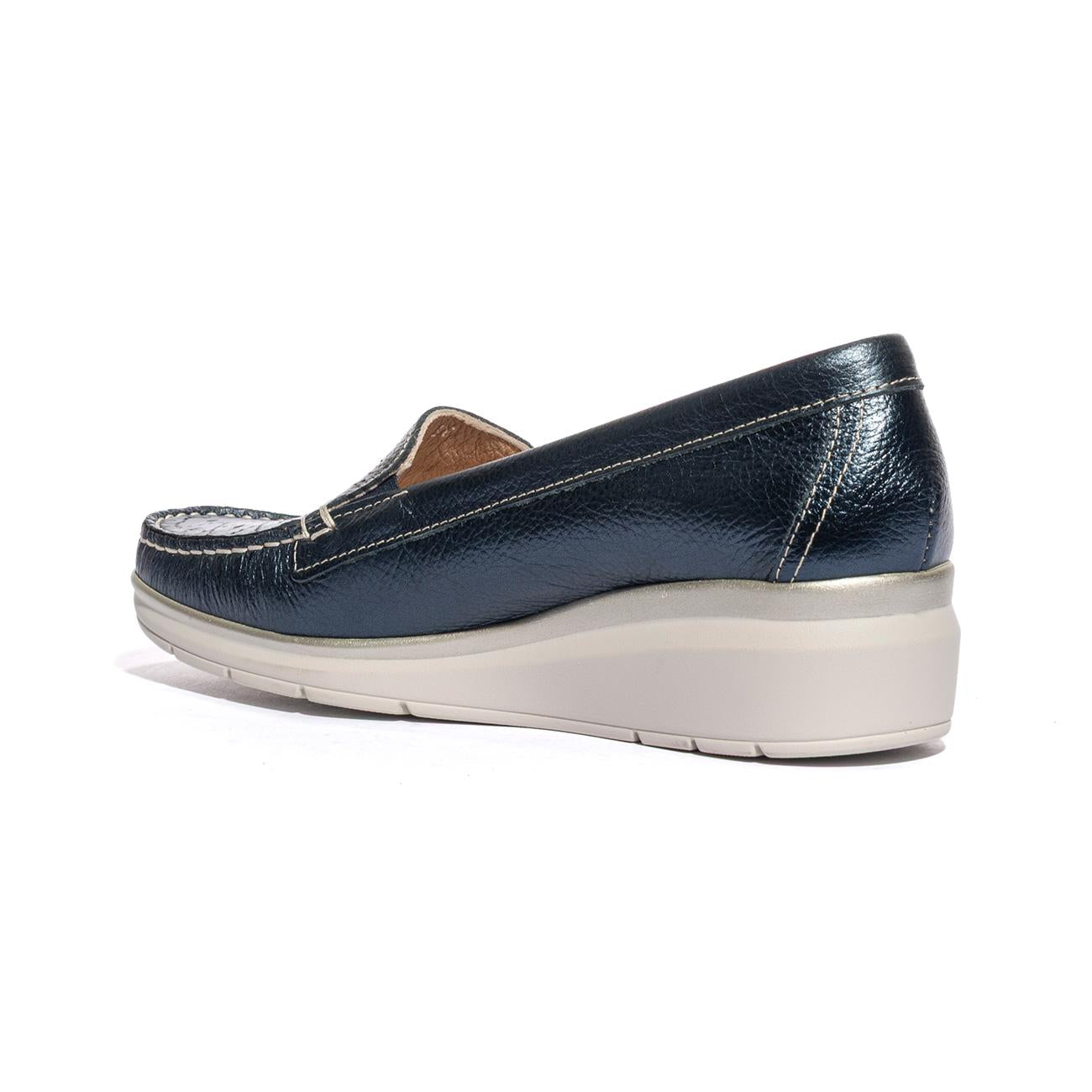 VALLEVERDE 11052 VITELLO NAVY Mocassini Donna 