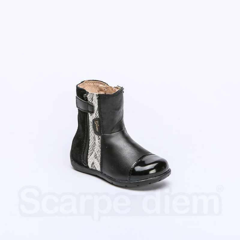 GEOX B6451C BLACK BEIGE Stivaletti Bambina 