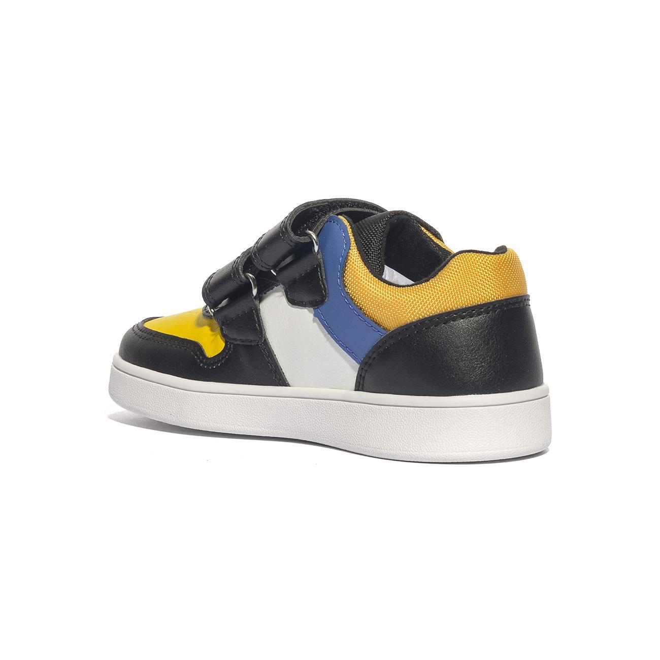 Sneakers Geox ECLYPER BOY Nere Gialle B565LA 000BCBLACK DK YELLOW      C9241 GEOX