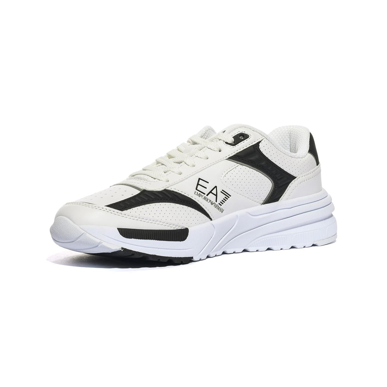 ARMANI 7X000360 WHITE BLACK Sneakers Uomo 