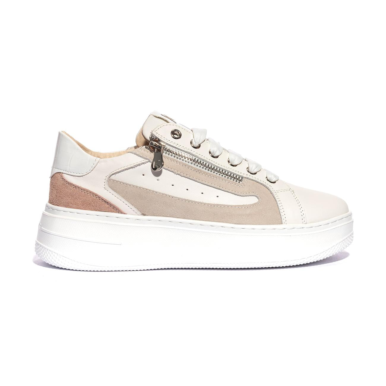 KEYS K10522 WHITE PINK Sneakers Donna 