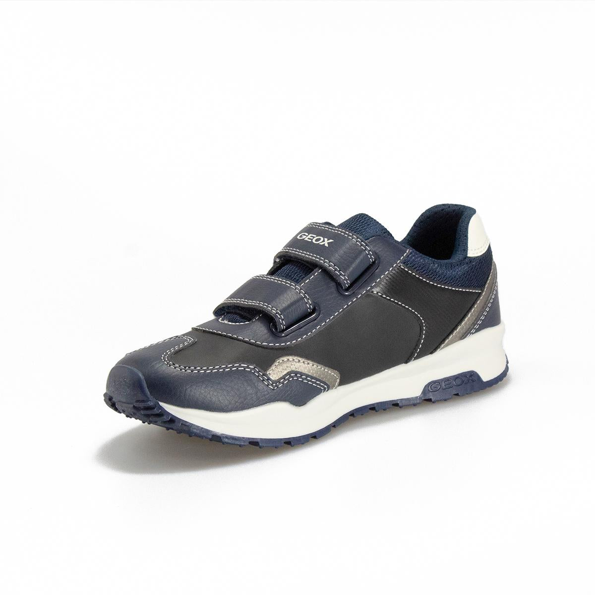 GEOX J0415A NAVY SILVER C0673 Sneakers Bambino 