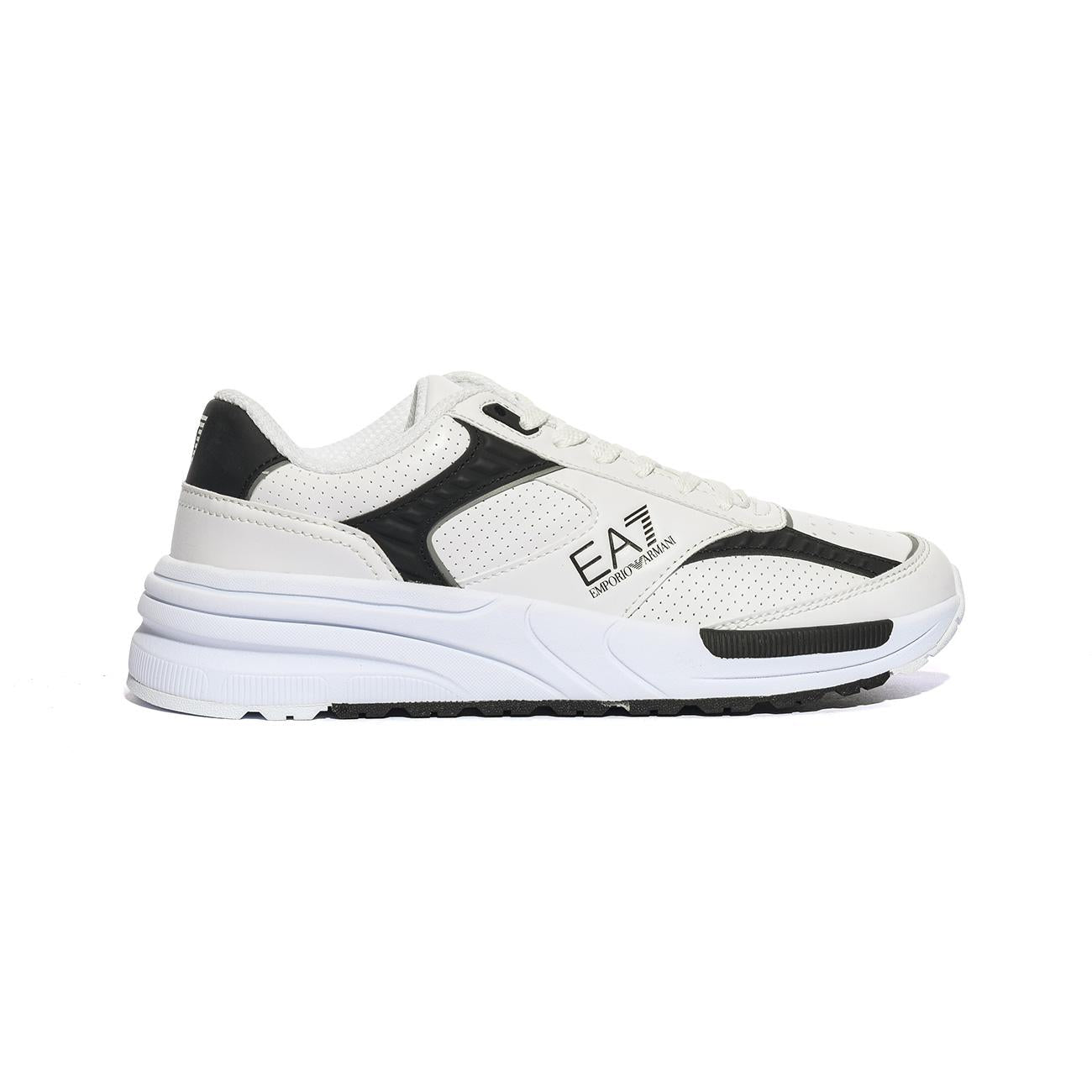 ARMANI 7X000360 WHITE BLACK Sneakers Uomo 