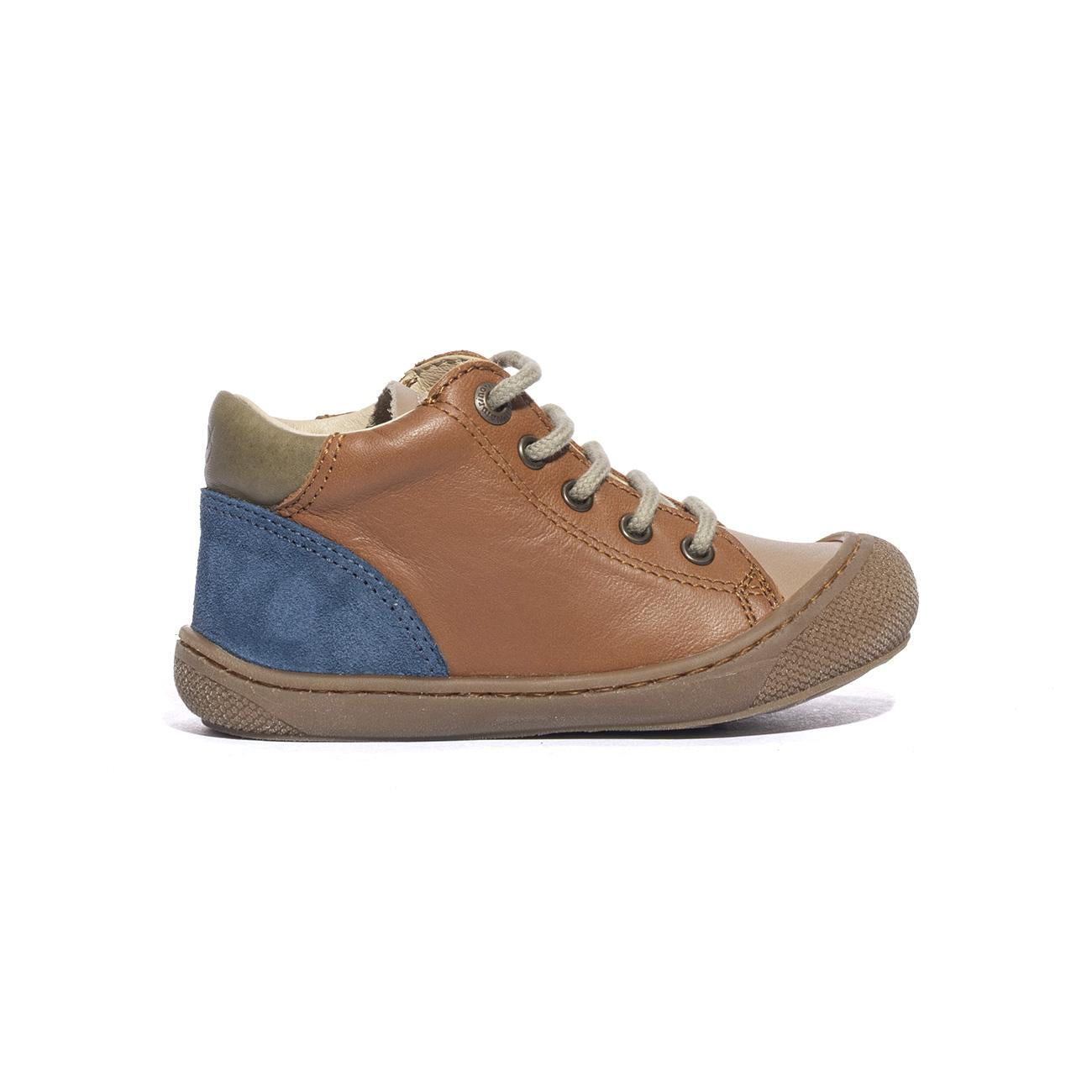 NATURINO 0012015282.01.1D97 SAND COGNAC INDIGO Sneakers Bambino 