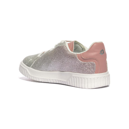 Sneakers Lotto  VENUS AMF II GLITTER CL Rosa 217508SILVER METAL 2 ROSETTE LOTTO