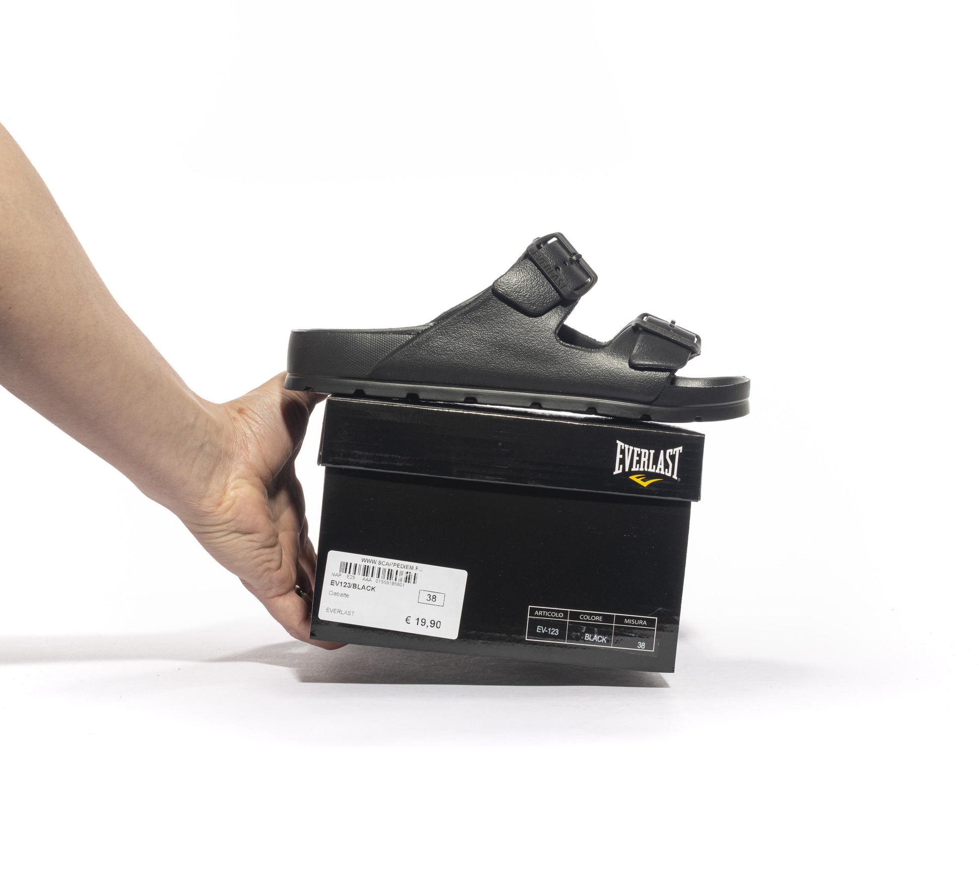 EVERLAST EV123 BLACK Ciabatte Unisex 