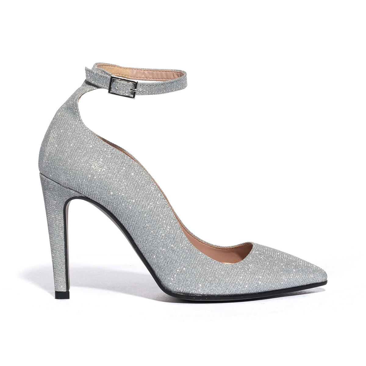 KISS KRISS 0880 ARGENTO Decollete Donna 