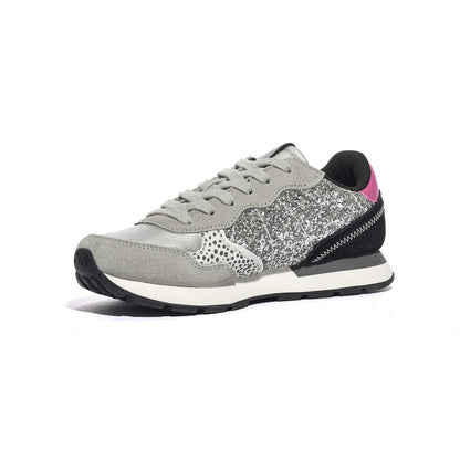 Sneakers Sun68 GIRL'S ALLY GLITTER Grigie Z45412TARGENTO SUN 68