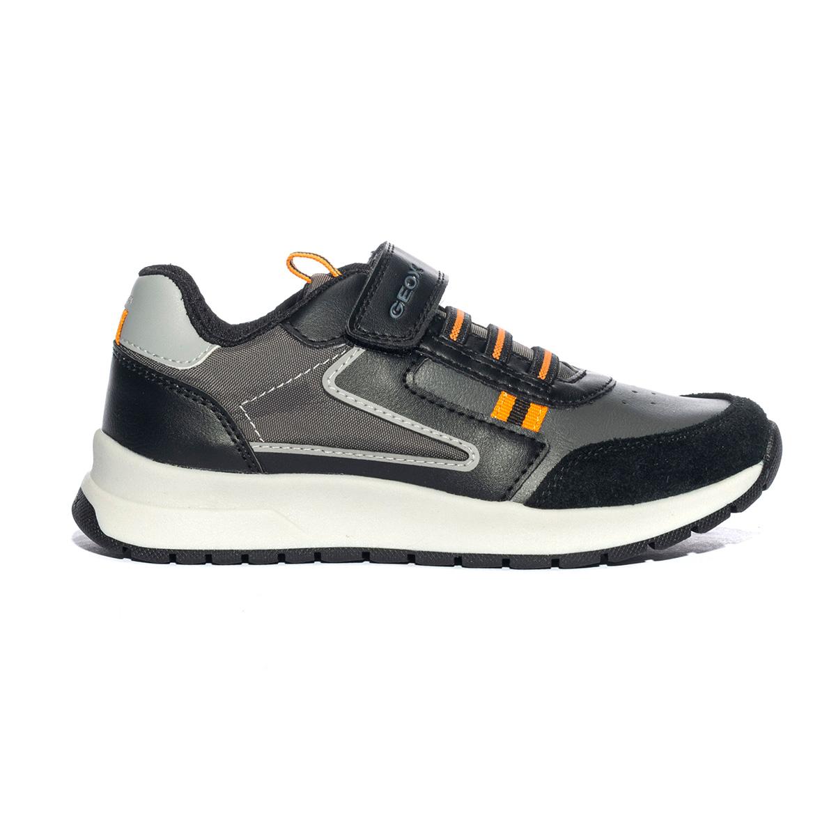 GEOX J36GMA BLACK ORANGE C0038 Sneakers Bambino 