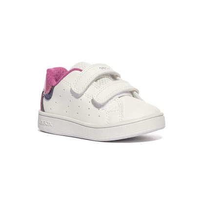 Sneakers Geox ECLYPER GIRL Bianche Rosa B365MA 0BCKCWHITE FUCHSIA        C0563 GEOX
