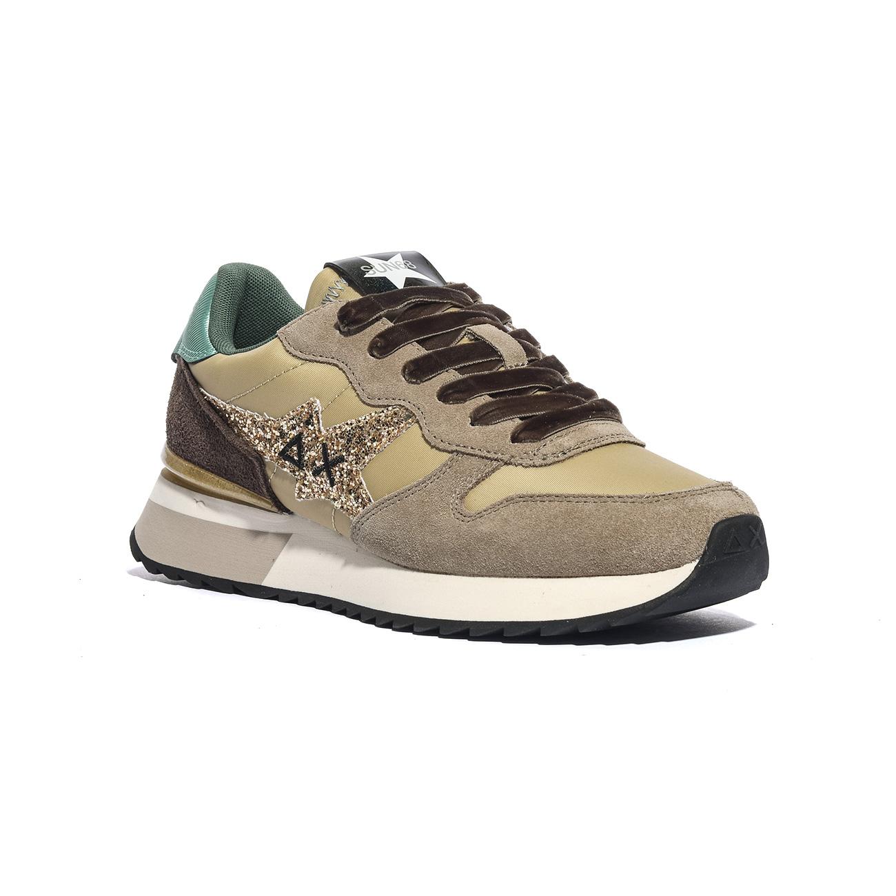 Sneakers Sun68 STARGIRL GLITTER LOGO Beige Z45217BEIGE SCURO SUN 68