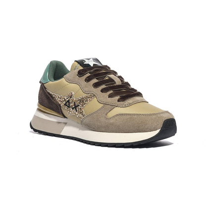 Sneakers Sun68 STARGIRL GLITTER LOGO Beige Z45217BEIGE SCURO SUN 68
