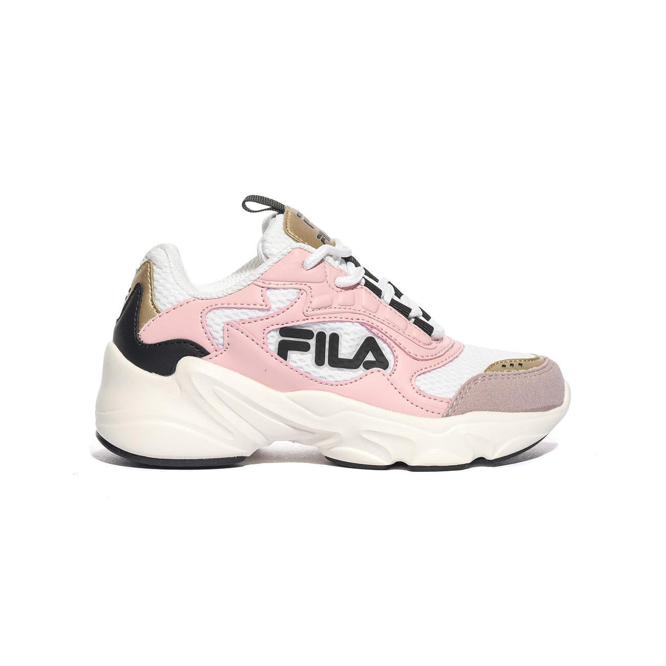 FILA FFK0248 White-Powder Pink Sneakers Bambina 