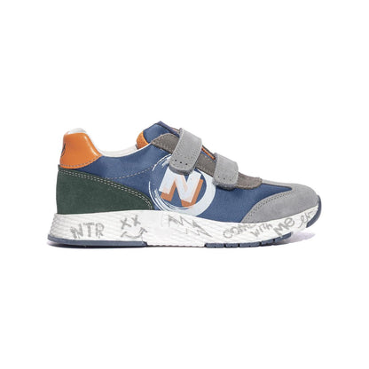 NATURINO 0012018225.06.1B55 GREY AZURE GREEN Sneakers Bambino 