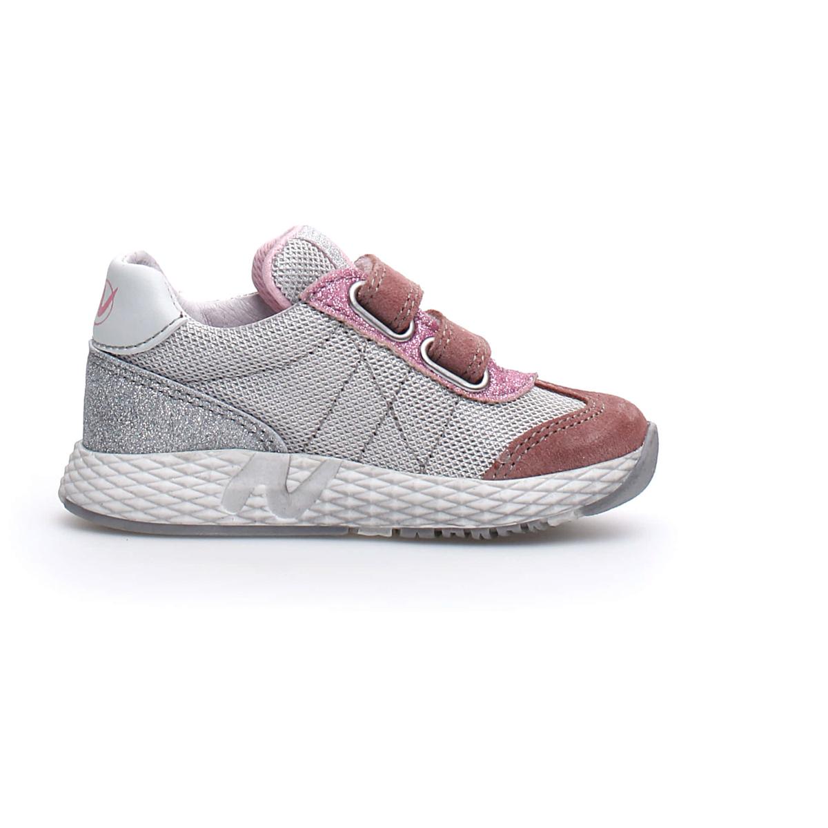NATURINO 0012015885-28-1Q78 SILVER-ROSE Sneakers Bambina 