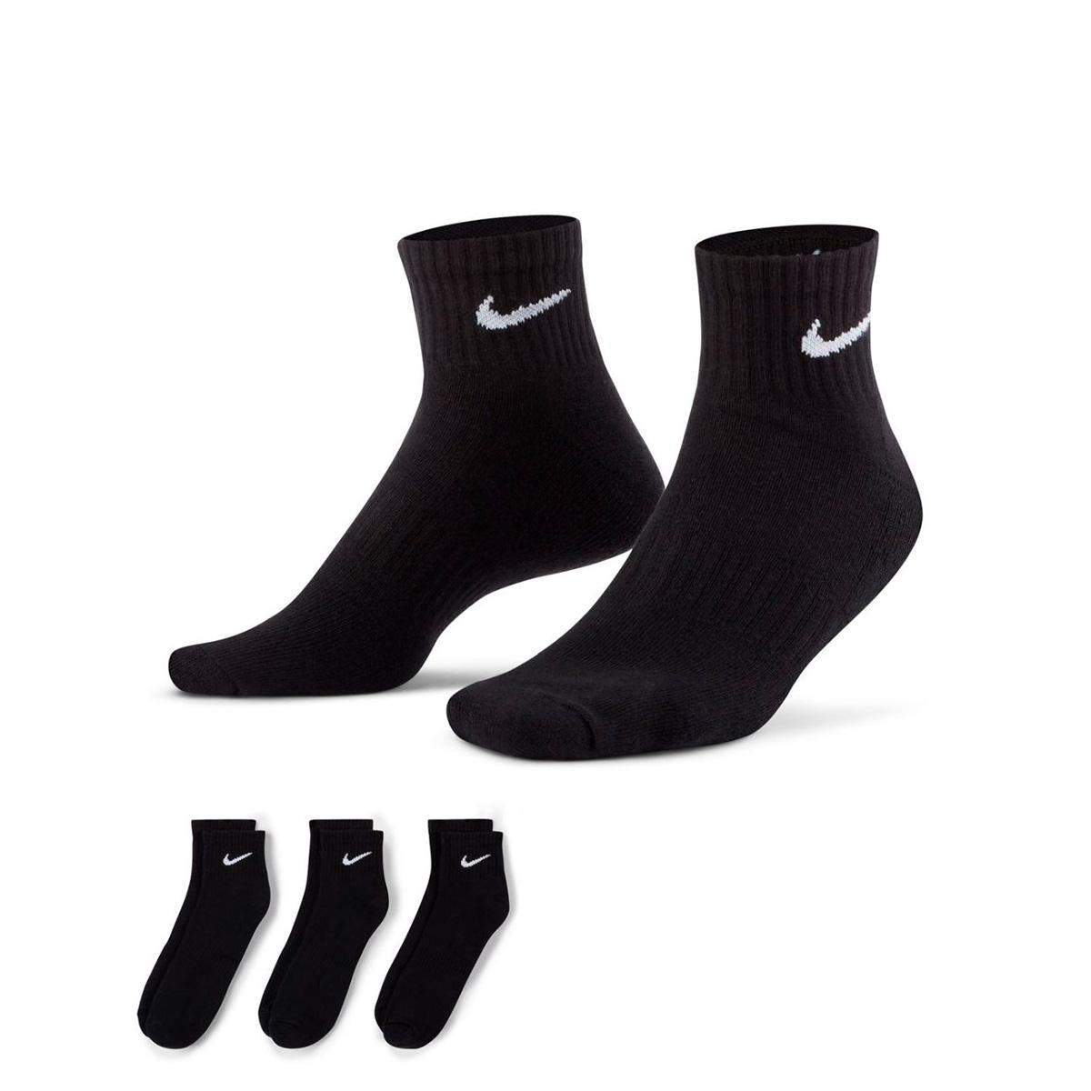 NIKE SX6912-010 BLACK WHITE Calzini Unisex 