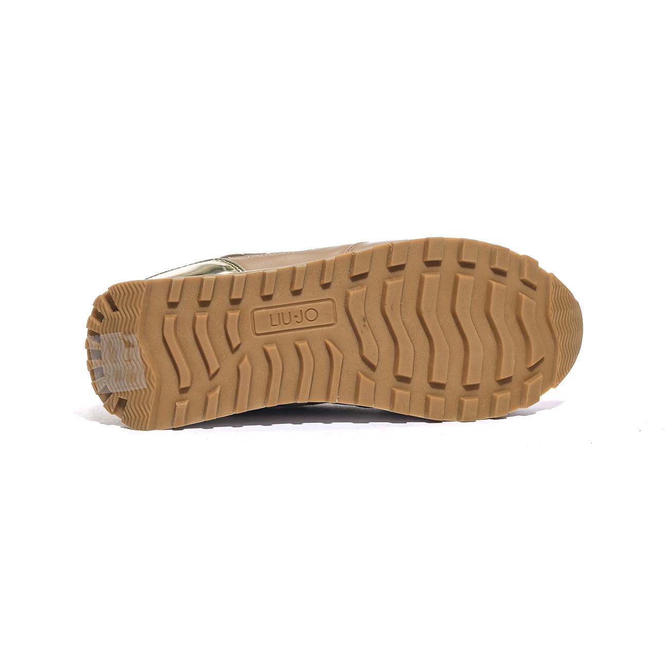 LIUJO BF5057EX322S3908 SADDLE GOLD Sneakers Donna 