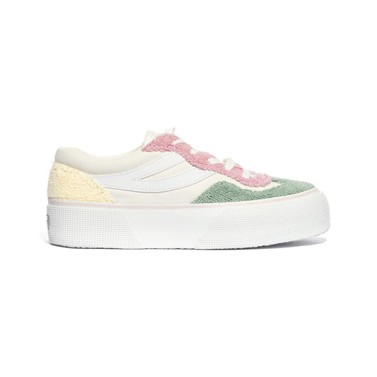 SUPERGA 3041 PINK GREEN Sneakers Donna 