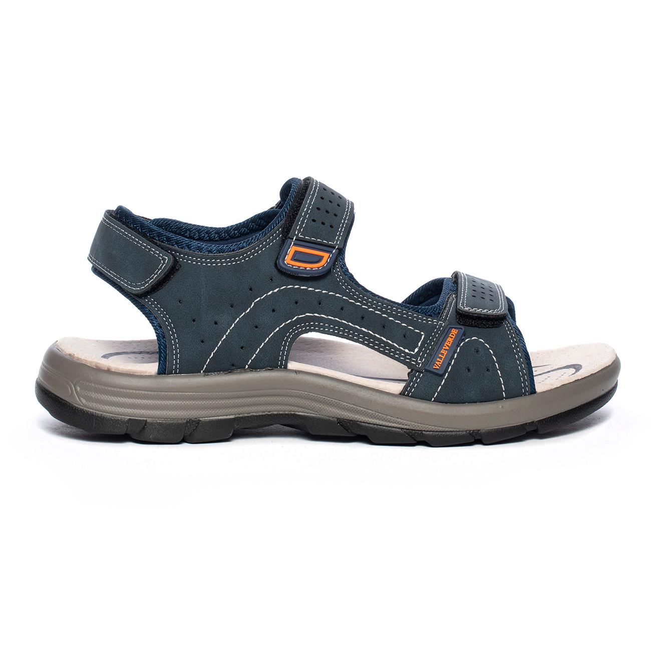 VALLEVERDE 54802 BLU Sandali Uomo 