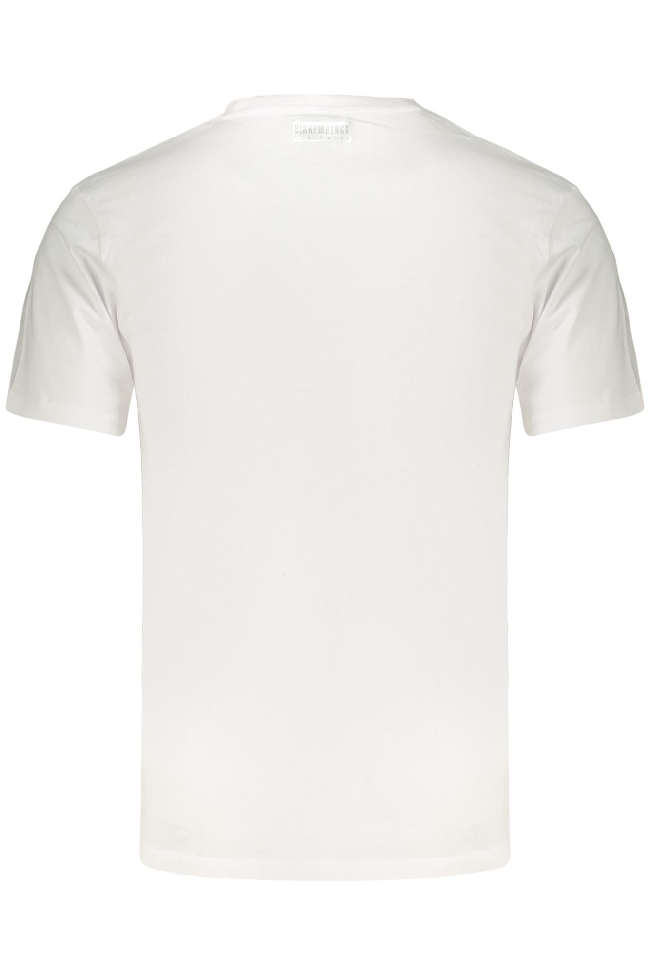 BIKKEMBERGS BKK2MTS03_BIWHITE Bianco T-Shirt Uomo 