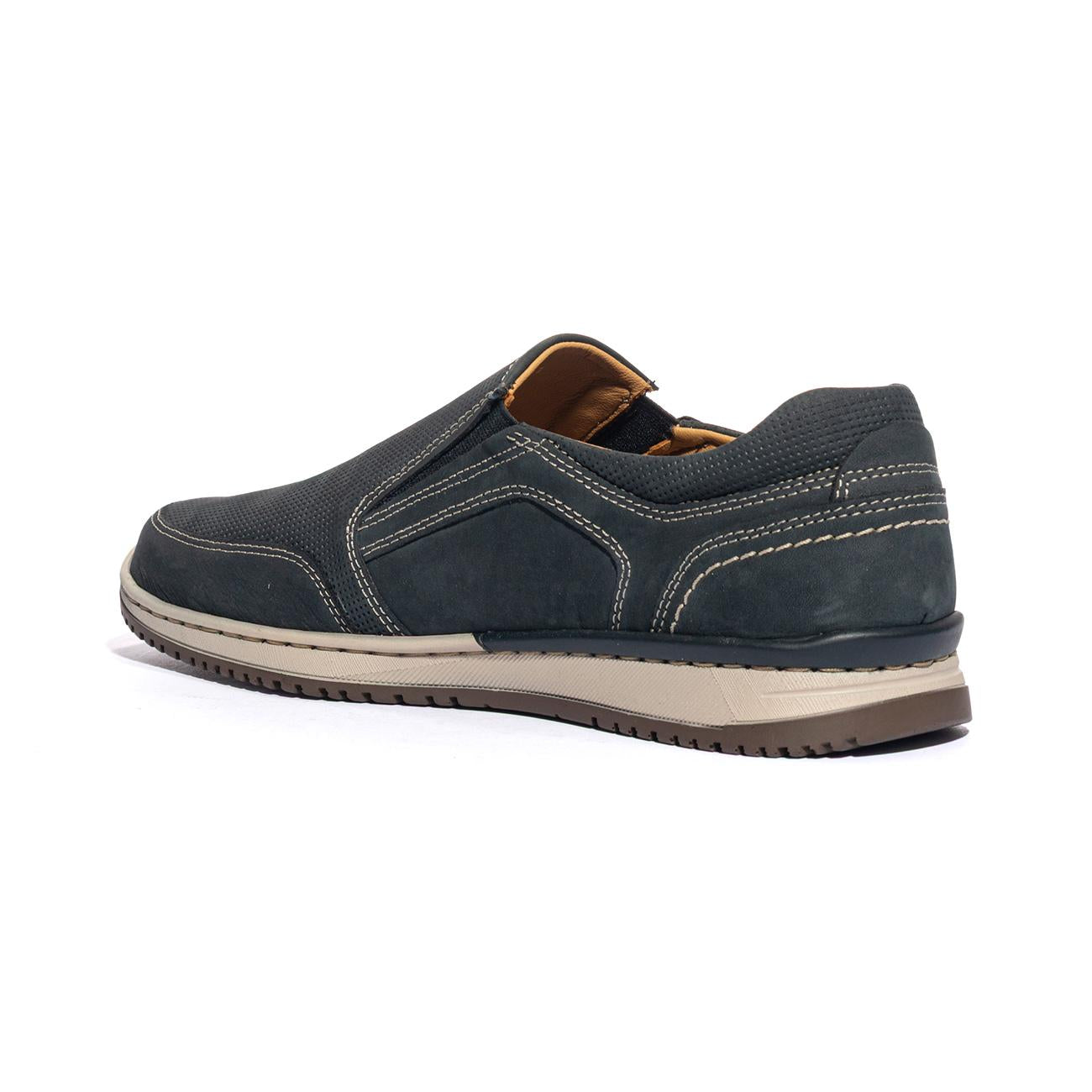 VALLEVERDE 17940 NABUK BLU Slip-on Uomo 