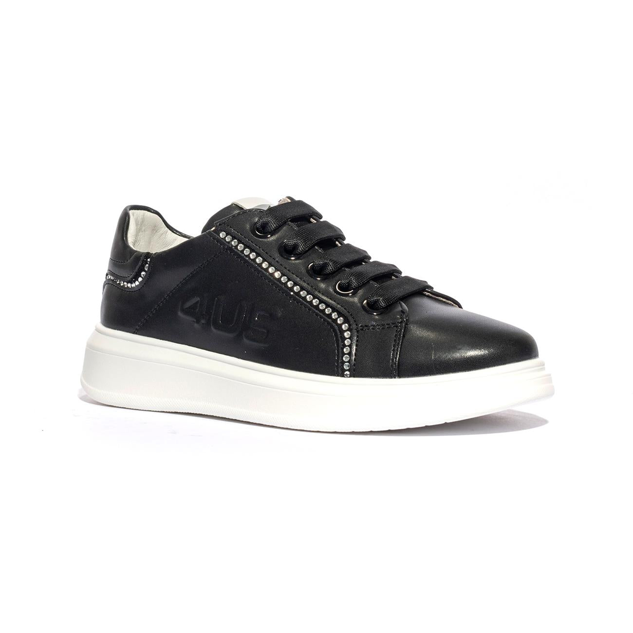 4US 42351 BLACK Sneakers Bambina 
