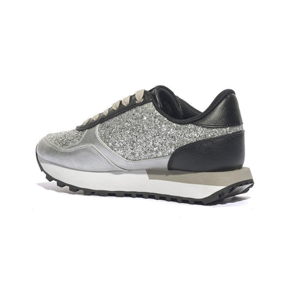 LIUJO BF5057EX015S1S01 GLITTER SILVER BLACK Sneakers Donna 