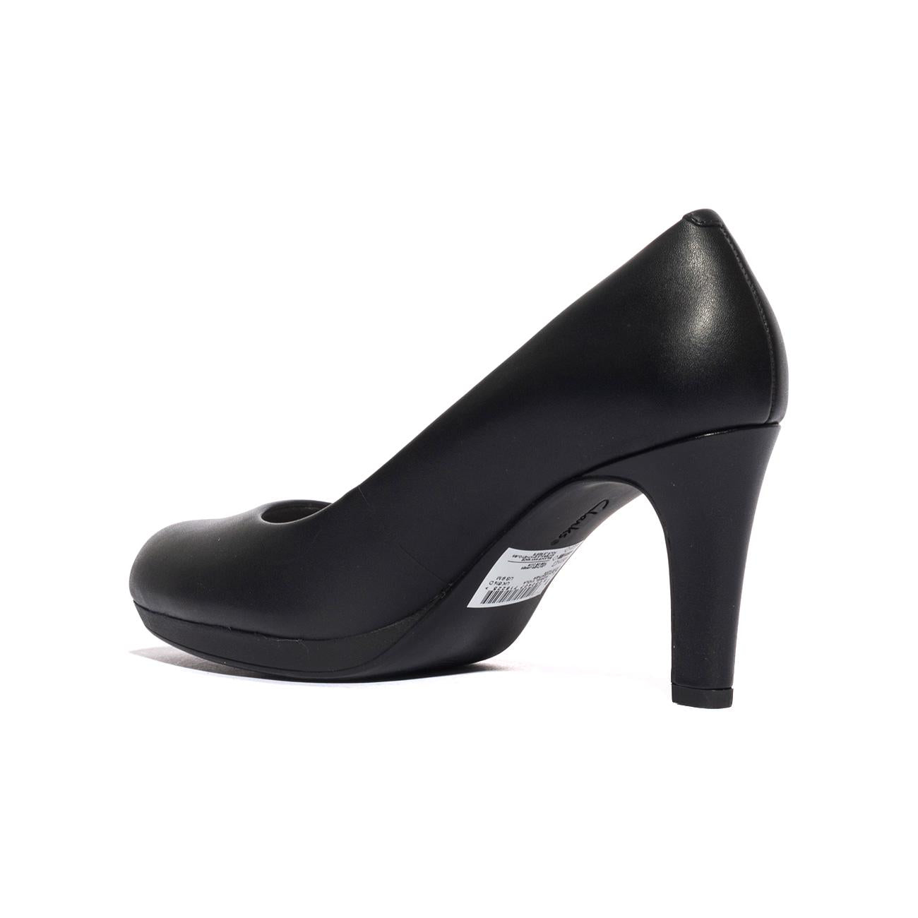 CLARKS 129359 VIOLA BLACK LEATHER Decollete Donna 