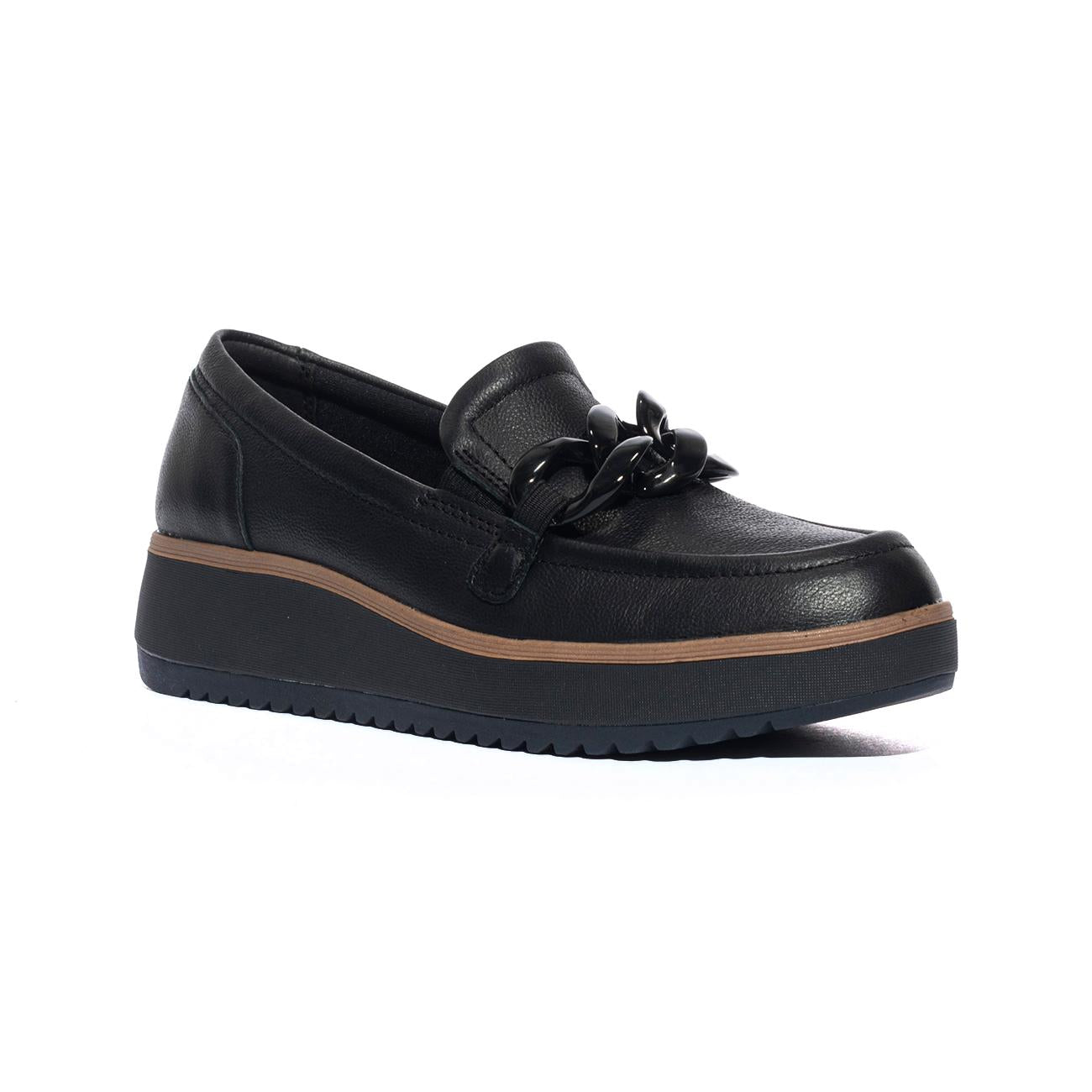 CLARKS 180109 BLACK LEA Slip-on Donna 