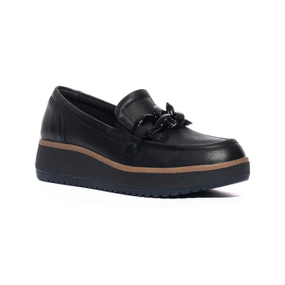 CLARKS 180109 BLACK LEA Slip-on Donna 