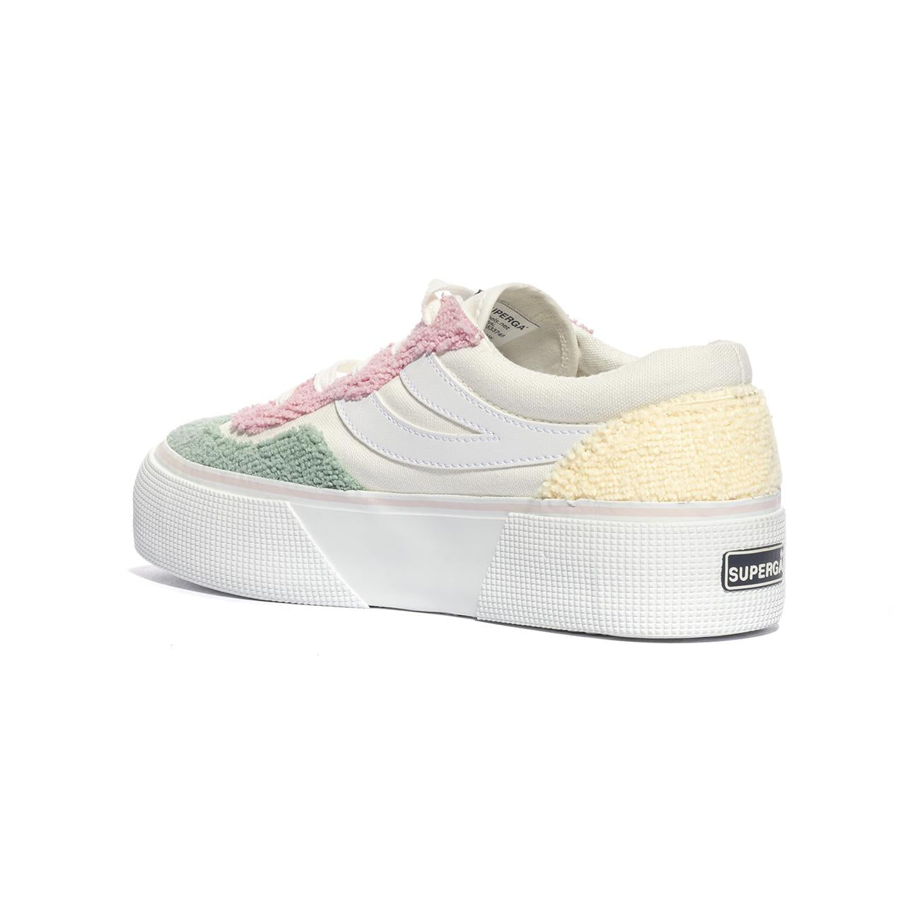 SUPERGA 3041 PINK GREEN Sneakers Donna 