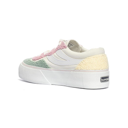 SUPERGA 3041 PINK GREEN Sneakers Donna 