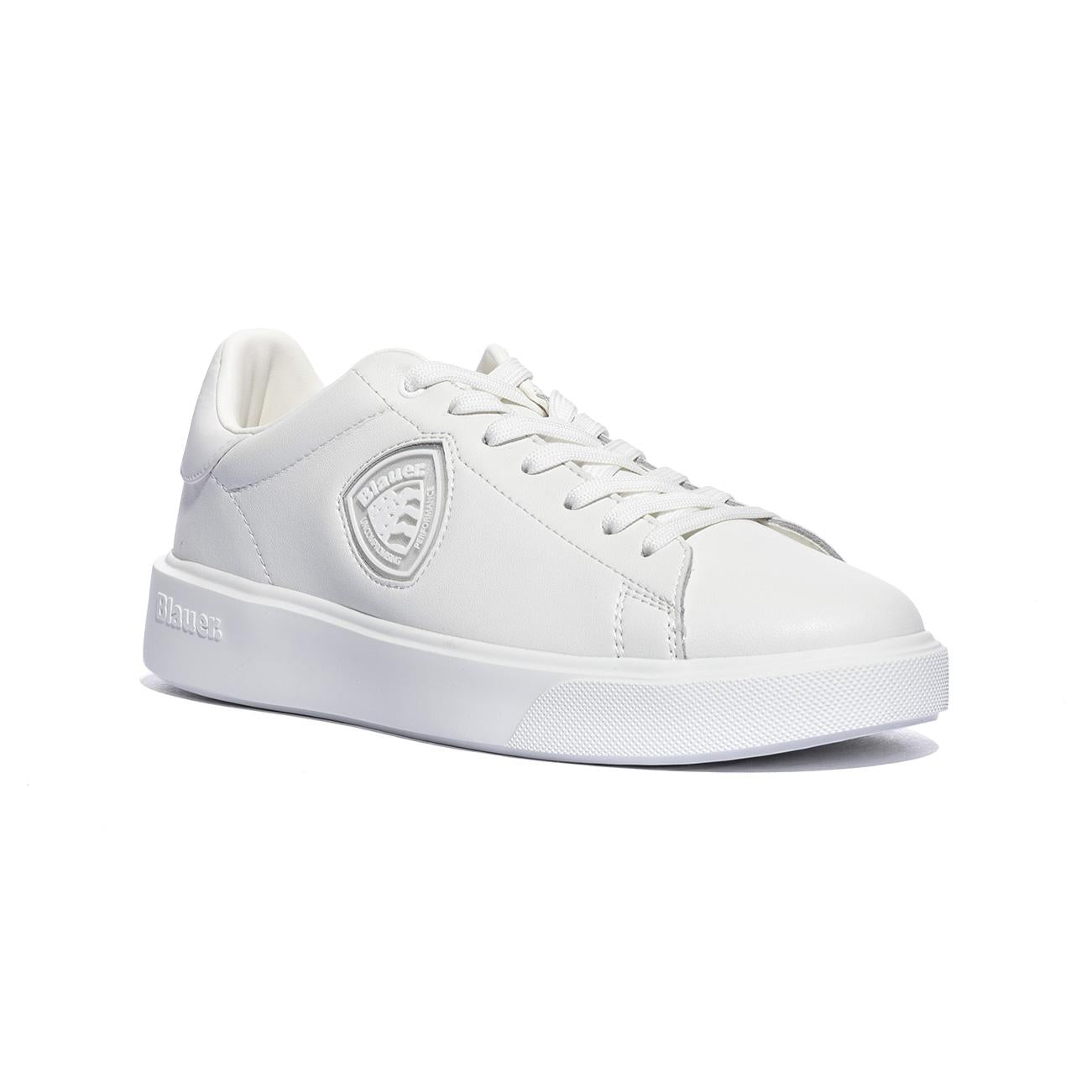 BLAUER S6BUCK07 LEA WHITE Sneakers Uomo 