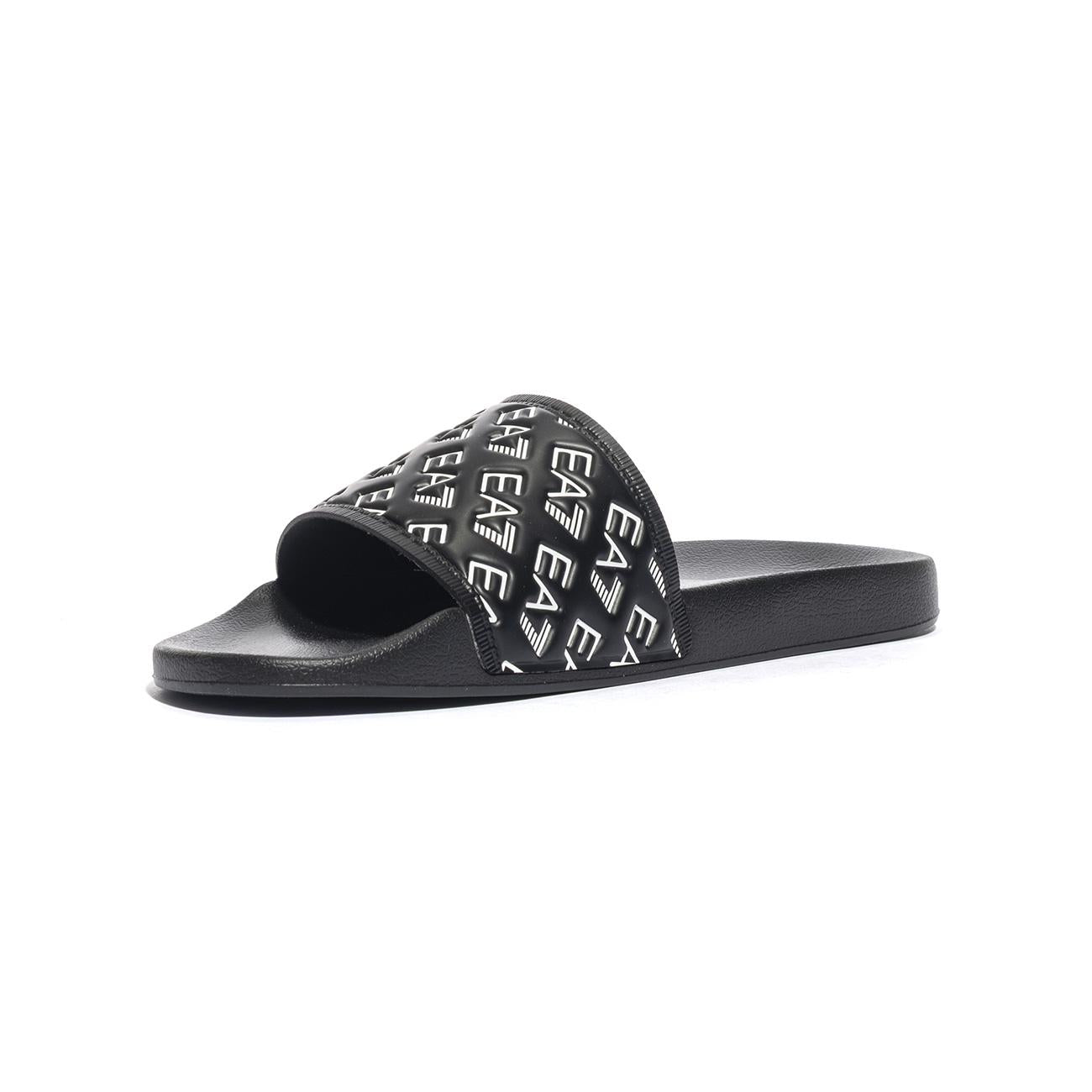 ARMANI 7X000109 BLACK WHITE Ciabatte Uomo 